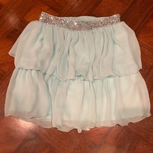 Chiffon skirt with built in shorts